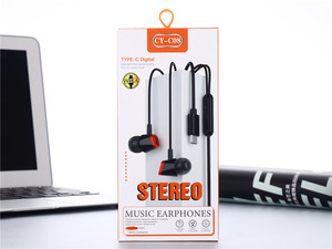 Basse stéréo sport <span class=keywords><strong>casque</strong></span> Type c CY-C08 musique <span class=keywords><strong>casque</strong></span> dans l'oreille jeu écouteurs Microphone filaire écouteurs <span class=keywords><strong>pour</strong></span> iPhone Samsung - Product Image 2