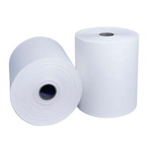 50 rouleaux de papier thermique pour imprimante de caisse, distributeur automatique et guichet bancaire, 80x80 mm - Product Image 1