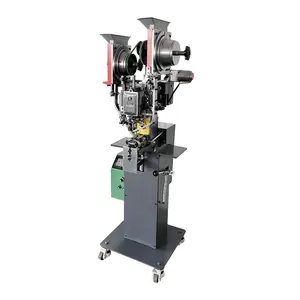 JZ-989N3 Servo Motor Automatic Metal / Spring Snap Button Attaching Machine