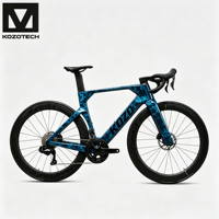 Vélo de course sur route en fibre de carbone 105di2 Kozo 2 Aero 700C 24 vitesses Freins à disque hydrauliques Léger |   Logo personnalisé peint
