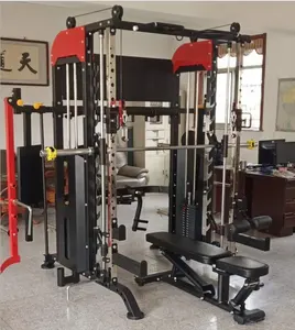 3 Trong 1 Phòng Tập Thể Dục Thiết Bị Squat Rack Power Squat Đa Chức Năng Smith Máy