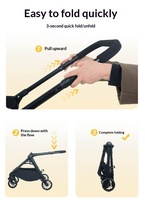 Poussette multi-animaux SZ en métal, légère, pliable et détachable, pour les sorties