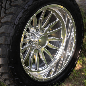 Jantes en aluminium forgées sur mesure 20x12 24x14 26x14 polies multi-rayons 8x170 8x165.1 pour Ford F250 F350 RAM 2500 3500 Camion rehaussé - Product Image 3