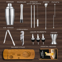 Wuyi Camol Kevawi KM-AMS88 Shaker à cocktails et passoire en acier inoxydable écologique, doré, de luxe, outil de bar, prix bas