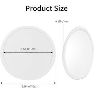Sous-verre en silicone résistant à la chaleur, 10 cm de diamètre, style minimaliste moderne, design circulaire, pour tasse à thé, bol, utilisation sur table - Product Image 2
