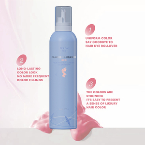 POLAN OEM/ODM 250ml Nuage Mousse <span class=keywords><strong>Cheveux</strong></span> Teinture Mousse Riche Pigments Doux <span class=keywords><strong>sur</strong></span> Le Cuir Chevelu Non Irritant Bulle Mousse <span class=keywords><strong>Cheveux</strong></span> Teinture Shampooing - Product Image 2