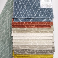 Tissu Jacquard en polyester 100% avec chenille épaisse et imitation cachemire motif teint en fil tissé pour canapés coussins tapis