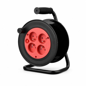 Enrouleur de câble électrique portable avec prise EU, 4 prises, câble 3x2mm CCA, rallonge électrique, 10M 15M 20M 30M <span class=keywords><strong>50M</strong></span> - Product Image 1