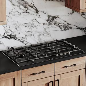 ตู้ครั<span class=keywords><strong>ว</strong></span>บิลท์อินแบบอเมริกัน บานเปิดแบบกด <span class=keywords><strong>ว</strong></span>ัสดุไม้จริงสีน้ำตาล สำหรับตกแต่งบ้านสไตล์วิลล่า - Product Image 2