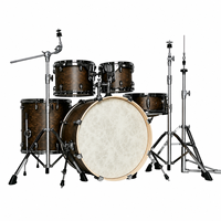 Batterie de percussions métalliques personnalisable en gros, 5 pièces avec 3 cymbales, prix compétitif, réglable