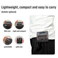 Printer Thermal Nirkabel 80mm Genggam Portabel Printer Barcode Saku Printer Stiker Label Bluetooth