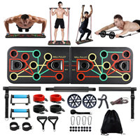 Tabla Ergonómica para Flexiones, Equipo Compacto para Ejercicios en Interiores, Tabla para Flexiones con Múltiples Ángulos, Tabla de Fitness para Activación Muscular