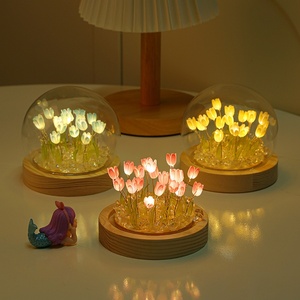 Kit DIY de remplissage de gravier de cristal, couleurs macaron variées, <span class=keywords><strong>pour</strong></span> décoration de veilleuse de chambre, bureau, anniversaire, Saint-Valentin, mariage - Product Image 2
