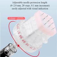Cartouche Hydra 34G 9 broches avec tampon en silicone anti-fuite, pointe Meso scellée à profondeur réglable, jetable, calibrée pour les professionnels de spa