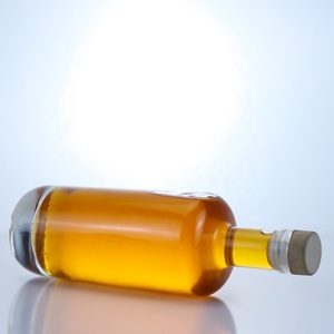 Venta Al Por Mayor, Botella De Vidrio Para Licor Transparente Redonda, Tequila, Brandy, Ron, 500ml, 700ml, 750ml - Product Image 2