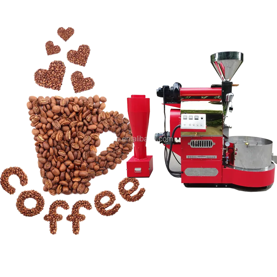 Büyük promosyon paslanmaz çelik 16kg 15kg elektrikli gaz kahve kavurma CE ISO9001 sertifikası kahve kavurma makinesi