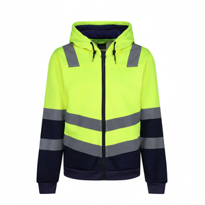 เสื้อฮู้ดแขนยาวมีซิปสำหรับงานก่อสร้างชุดทำงานแบบเซฟตี้ - Product Image 1