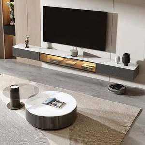 Meuble TV moderne minimaliste léger, nouveau style, armoire murale pour salon, pour appartement moderne - Product Image 4