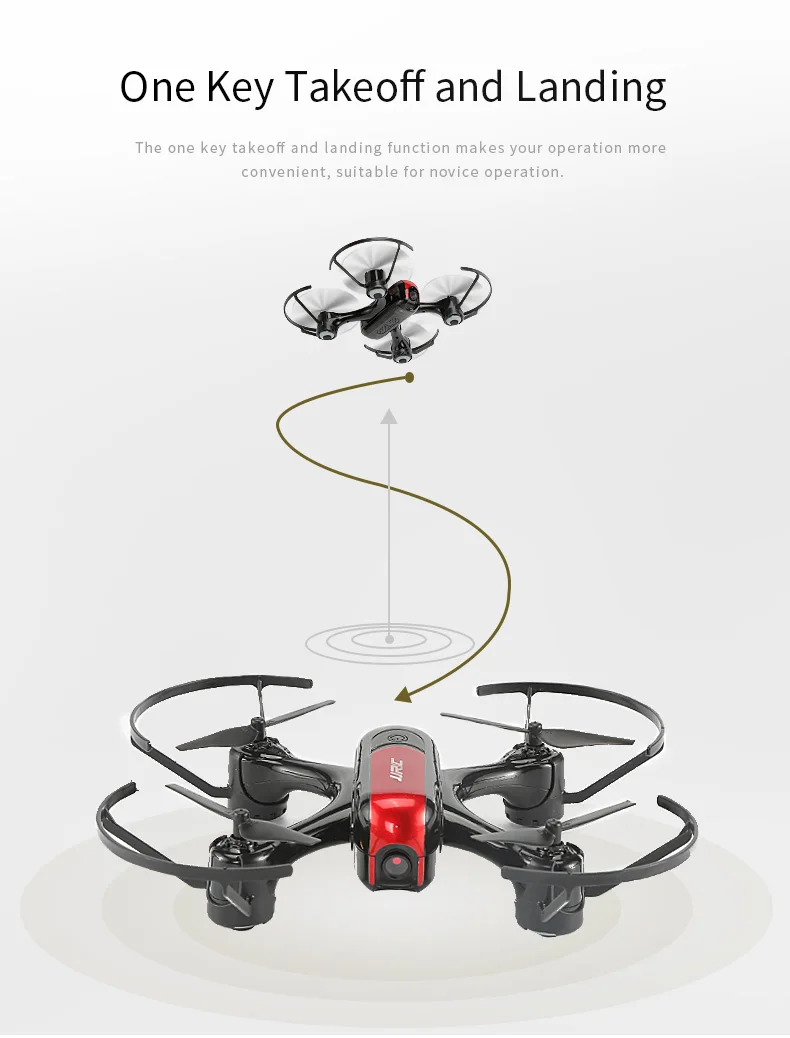 JJRC H69 Drone, one key takeoff and landing function makes your operation more convenient .