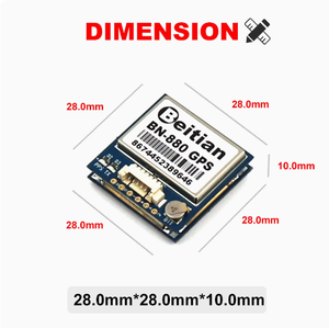 Beitian <span class=keywords><strong>BN</strong></span>-220 <span class=keywords><strong>BN</strong></span>-280 <span class=keywords><strong>BN</strong></span>-<span class=keywords><strong>880</strong></span> Drones Accessoires 3.0V-5.0V TTL Niveau <span class=keywords><strong>GPS</strong></span>/GLONASS Double Antenne Module GNSS FLASH intégré - Product Image 2