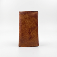 Dompet Penutup Paspor Kulit Asli Kustom, Tempat Kartu Kulit Sapi Lembut, Aksesoris Perjalanan Unisex