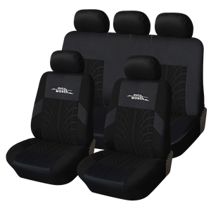 Housse de siège de voiture universelle classique 5 places, imperméable et résistante aux rayures, tissu PVC imprimé 3D, PU pour la plupart des voitures - Product Image 4