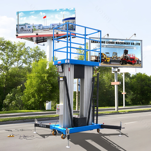 Hot Bán Thủy Lực Thang Nhôm Hợp Kim Người Đàn Ông Nâng Lên Nền Tảng Điện Thang Dọc Mast Lift Xách Tay - Product Image 2