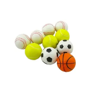 PU Foam golf shape squeeze ball,63mm customized logo golf shape anti stress ball