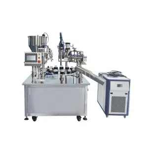 Semi-Auto Plastic Tandpasta Buis Vul-En Sluitmachine Voor Cosmetische Verpakking Tandpasta Verpakking