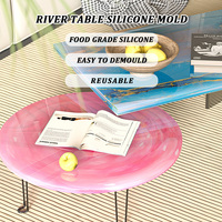 Résine époxy adhésive pour table en résine, coulée profonde, transparente haute brillance