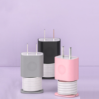 Funda protectora de silicona para cargador 2 en 1, funda protectora de silicona para Cable de carga, funda protectora para Cable de cargador de teléfono