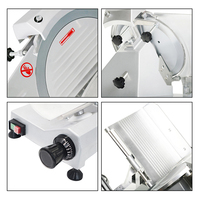 Nouvelle trancheuse à viande semi-automatique multifonctionnelle à épaisseur réglable Jinkun JK220A 180W 110V/230V avec corps en alliage d'aluminium