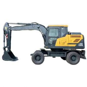 Excavatrice sur roues coréenne d'origine HW150, prix raisonnable, excellent état, HW150W, matériel d'occasion - Product Image 1