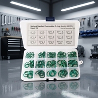 Kit d'assortiment de joints toriques métriques en caoutchouc nitrile pour réparation automobile, robinets, nettoyeurs haute pression, plomberie, air ou gaz, diamètre extérieur 6mm-20mm