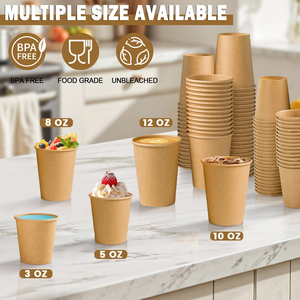 <b>Double</b> <b>Wall</b> Disposable Corrugated Ripple <b>Cup</b> with Lids Hot or Cold Drink Paper <b>Cups</b> for <b>Coffee</b> Craft Design Convenience - Product Image 6