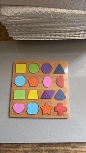 Wooden Board with Colorful Alphabet Number Kids Hand-eye Coordination 3D Kids Montessori Educational Wooden <b>Toy</b> Wholesale - Product Image 3