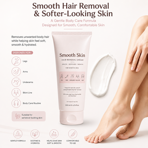 Crème dépilatoire douce, rapide, indolore, longue durée, à base de plantes, pour la zone du bikini, le corps et le visage, pour peaux sensibles - Product Image 2