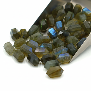 Meilleure qualité Offre Spéciale en vrac naturel Multi Labradorite à Double extrémité pointe hexagonale à facettes en cristal pour la fabrication de bijoux - Product Image 1
