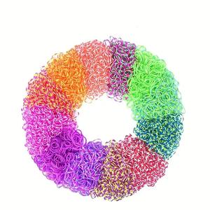 Arc-en-ciel couleurs bandes de caoutchouc synthétique usine métier à tisser <span class=keywords><strong>bracelet</strong></span> Premium <span class=keywords><strong>Bracelet</strong></span> faisant Kit pour enfants tissage bricolage artisanat cadeau - Product Image 2