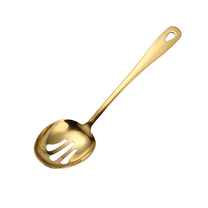 DFU73 Juego de Utensilios de Servicio de Acero Inoxidable, Modernos y de Lujo, Cuchara, Tenedor y Pala para Servir, Suministros para Buffet, Color Dorado - Product Image 6