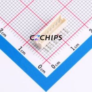 WAFER-ZH1.5-8PWZ Wire-to-Board Pin Header Bent Lead Through Hole,P=1.5mm Connector 1x8P 1.5mm Right Angle Insert ZH - Product Image 1