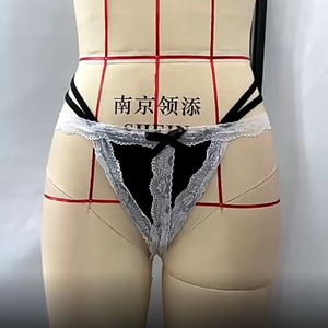 Ventes transfrontalières de strings en dentelle européens et américains, lingerie sexy, slips de bikini fins et séduisants à taille basse - Product Image 3
