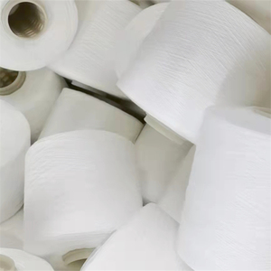 Fil à coudre de haute qualité 100% polyester recyclé 30S/3 GRS Blanc <span class=keywords><strong>brut</strong></span> en cône Matière première pour couture - Product Image 3