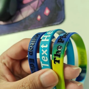 Pulseras de Silicona Personalizadas, Duraderas, Ligeras, No Tóxicas, Impermeables, Color Azul, 12mm, Ecológicas, Casuales - Product Image 2
