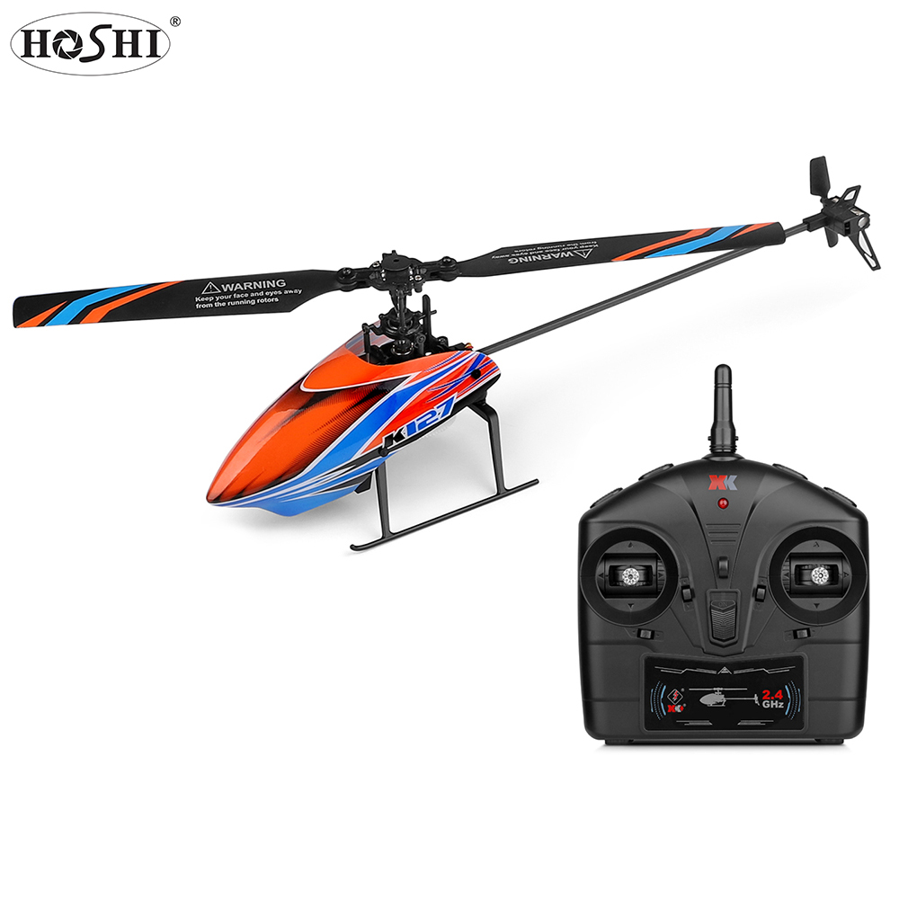 HOSHI WLtoys XKS Eagle K127 Helicopter 4CH RC 6-axis Gyro Single Blade RC Aircraft Remote Control Helicopter RC Plane RTF