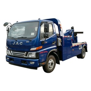 Camión de Remolque Pequeño JAC 4x2 con Plataforma y Elevador de Ruedas, Camión de Remolque de 5t con Cabrestante - Product Image 1