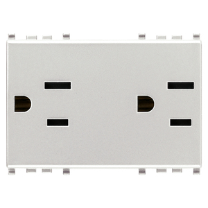 ปลั๊กไฟฟ้าแบบ 2P+T 15A มาตรฐาน USA+SASO ขนาด 5.3x3.9x7.6 ซม. - Product Image 1