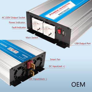 อินเวอร์เตอร์ pretiosus 50A ไฟฟ้ากระแสสลับ BatteryCharging4KW4000Watt 12V24V48V <span class=keywords><strong>dctoac</strong></span> 100V110V120V220V230V240V USB อินเวอร์เตอร์เพียวไซน์เวฟ - Product Image 3