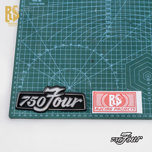Nouvel emblème de carénage latéral pour CB750 K 73-76, badge en aluminium gauche et droit, autocollants de <span class=keywords><strong>moto</strong></span> - Product Image 2