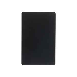 Carte de visite personnalisée de luxe en métal noir mat avec puce <span class=keywords><strong>NFC</strong></span> intelligente, fréquence 13,56 MHz, cartes de contrôle d'accès - Product Image 2